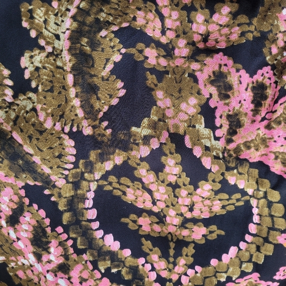 Esqualo Global Flower Print Dress With Elastic Waist, VGUC, Size 6 - Picture 8 of 9
